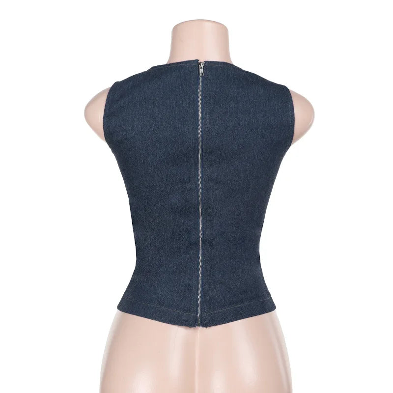 Women's Sleeveless Cutout Tank Top
